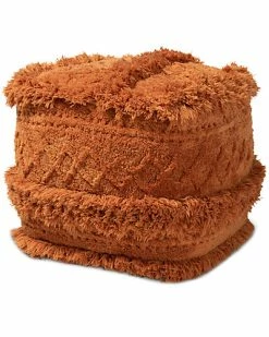 Baxton Studio Curlew Pouf Ottoman Home