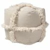 Baxton Studio Alfro Fringe Pouf Ottoman Home -Shop Style Sales 3050443370 RLLD 1