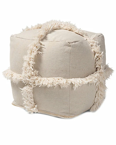 Baxton Studio Alfro Fringe Pouf Ottoman Home 3 Baxton Studio Alfro Fringe Pouf Ottoman Home