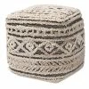 Baxton Studio Cronin Hemp Pouf Ottoman Home -Shop Style Sales 3050443372 RLLD 1