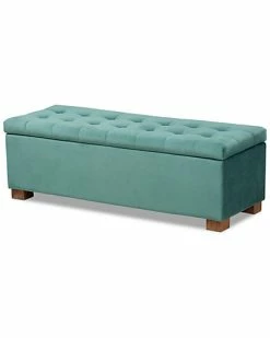 Design Studios Roanoke Grid-Storage Ottoman Bench Home