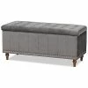 Baxton Studio Kaylee Button-Storage Ottoman Bench Home -Shop Style Sales 3050443530 RLLD 1