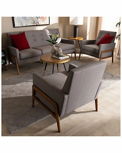 Baxton Studio Perris 3pc Living Room Set Home 9 Baxton Studio Perris 3pc Living Room Set Home - Image 7