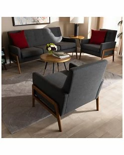 Baxton Studio Perris 3pc Living Room Set Home 11 Baxton Studio Perris 3pc Living Room Set Home -Shop Style Sales 3050443585 RLLD 5