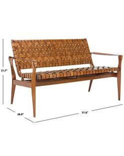 Safavieh Couture Dilan Leather Loveseat Home 9 Safavieh Couture Dilan Leather Loveseat Home -Shop Style Sales 3050447992 RLLD 2