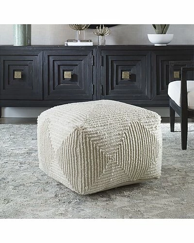 Uttermost Sovanna Geometric Pouf Home 4 Uttermost Sovanna Geometric Pouf Home - Image 2