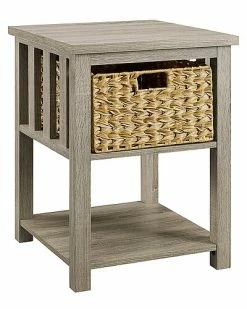 Hewson Mission Storage Driftwood Side Table Home -Shop Style Sales 3050452617 RLLD 2