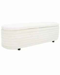Safavieh Couture Jaymie Boucle Storage Bench Home