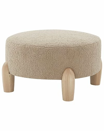Safavieh Couture Perez Scandinavian Round Ottoman Home 3 Safavieh Couture Perez Scandinavian Round Ottoman Home