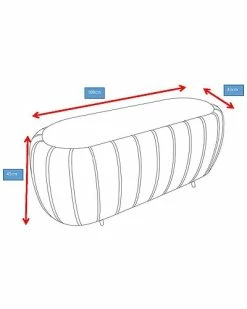 Worldwide Home Furnishings Modern Velvet Ottoman -Shop Style Sales 3050454655 RLLD 3