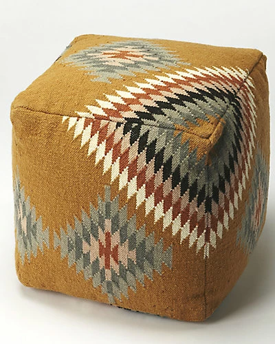 Butler Specialty Company Donoma Southwest Pouffe Home 3 Butler Specialty Company Donoma Southwest Pouffe Home