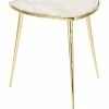 Peyton Lane Aluminium Marble Accent Table Home
