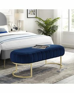 Nicole Miller Anakin Velvet Bench Home -Shop Style Sales 3050460498 RLLD 3