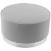 Nicole Miller Zyaire Leather PU Cocktail Ottoman Home