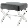 Inspired Home Laris X-Leg Ottoman