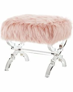 Inspired Home Laris X-Leg Ottoman
