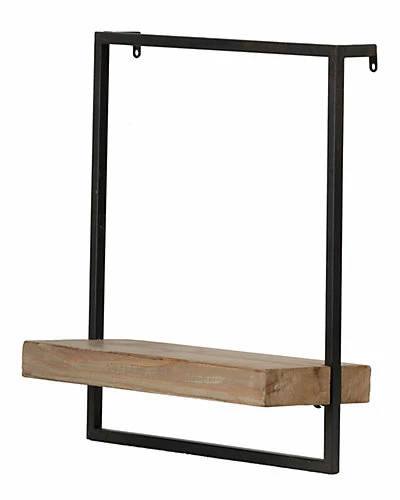 A&B Home Iron & Wood Wall Shelf 3 A&B Home Iron & Wood Wall Shelf