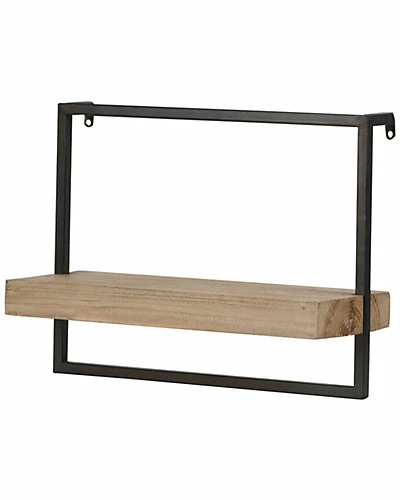 A&B Home Iron & Wood Wall Shelf 3 A&B Home Iron & Wood Wall Shelf