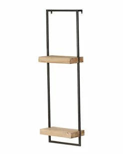 A&B Home Iron & Wood Wall Shelf
