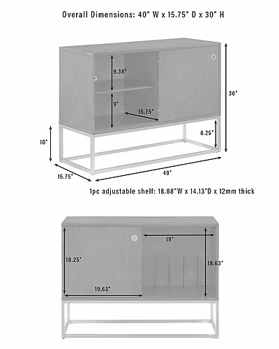 Crosley Byron Media Console Home 10 Crosley Byron Media Console Home - Image 8
