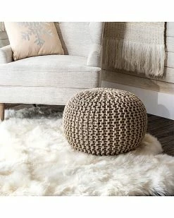 Alternative view of NuLOOM Ling Knitted Round Pouf Home