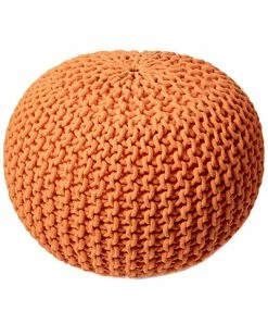 NuLOOM Ling Knitted Round Pouf Home