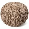 NuLOOM Natural Knitted Jute Pouf Home -Shop Style Sales 3050492209 RLLD 1