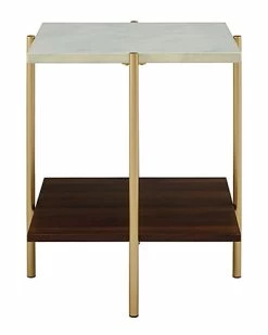 Hewson 20in Glam Square Side Table Home -Shop Style Sales 3050501188 RLLD 3