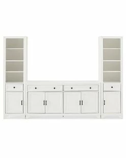 Crosley Furniture Tara 3Pc Sideboard And Bookcase Set Home