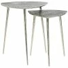 Peyton Lane Set Of 2 Contemporary Triangle Accent Tables Home