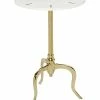 Peyton Lane Contemporary Round Marble Accent Table Home