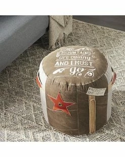 Peyton Lane Canvas Pouf Home 9 Peyton Lane Canvas Pouf Home -Shop Style Sales 3050515036 RLLD 4