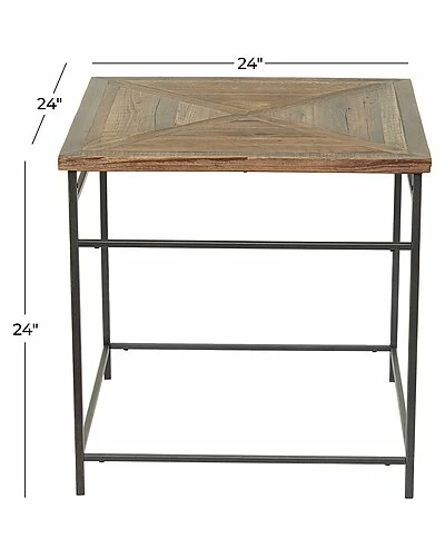 Peyton Lane Rustic Square Accent Table Home 5 Peyton Lane Rustic Square Accent Table Home - Image 3