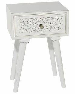 Peyton Lane Scroll Single-Drawer Accent Table Home