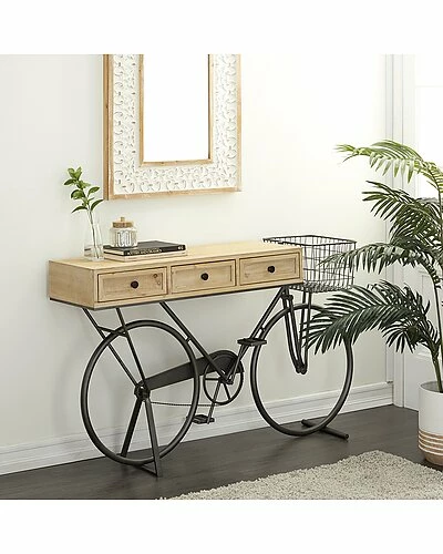 Peyton Lane Farmhouse Black Metal Console Table Home 4 Peyton Lane Farmhouse Black Metal Console Table Home - Image 2