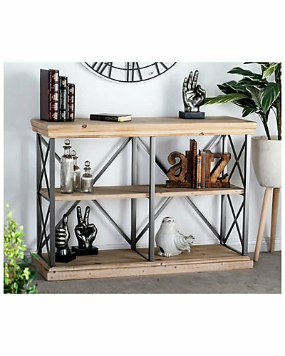 Peyton Lane Wood Metal Shelf Home 4 Peyton Lane Wood Metal Shelf Home - Image 2