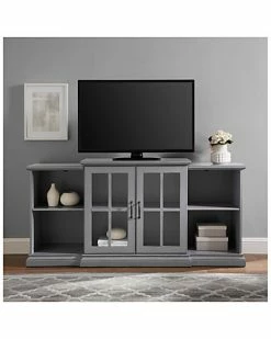 Hewson 60in Classic 2-Door Tiered TV Console Home -Shop Style Sales 3050524319 RLLD 2