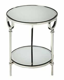 Butler Specialty Company Jolene Metal & Mirror End Table Home