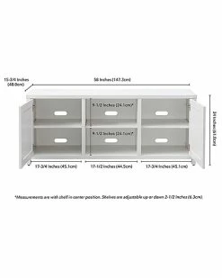 Abraham + Ivy Strahm Rectangular Stand For TVs Up To 65in Home -Shop Style Sales 3050529969 RLLD 3