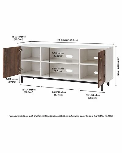 Abraham + Ivy Julian Rectangular Stand For TVs Up To 65in Home 5 Abraham + Ivy Julian Rectangular Stand For TVs Up To 65in Home - Image 3