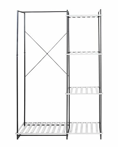 Honey-Can-Do Freestanding Open Metal Closet Wardrobe Home 5 Honey-Can-Do Freestanding Open Metal Closet Wardrobe Home - Image 3