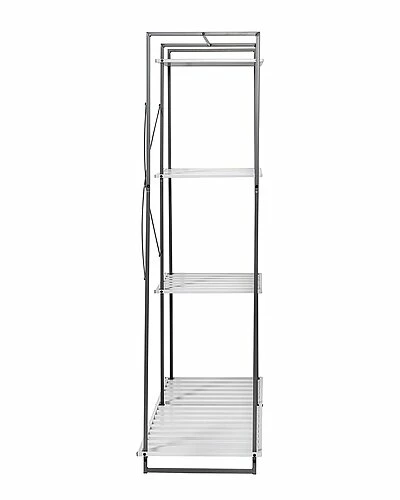 Honey-Can-Do Freestanding Open Metal Closet Wardrobe Home 6 Honey-Can-Do Freestanding Open Metal Closet Wardrobe Home - Image 4