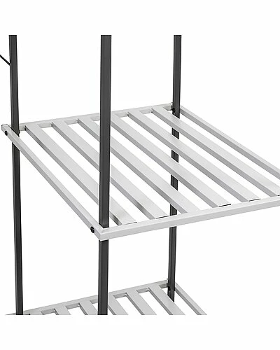 Honey-Can-Do Freestanding Open Metal Closet Wardrobe Home 8 Honey-Can-Do Freestanding Open Metal Closet Wardrobe Home - Image 6