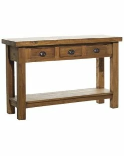 Peyton Lane Brown Wood Rustic Console Table Home