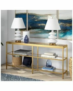 Abraham + Ivy Lexis 64In Brass Finish Console Table Home 5 Abraham + Ivy Lexis 64In Brass Finish Console Table Home -Shop Style Sales 3050538354 RLLD 2