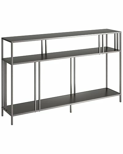 Abraham + Ivy Cortland 48In Gunmetal Gray Console Table With Metal Shelves Home 3 Abraham + Ivy Cortland 48In Gunmetal Gray Console Table With Metal Shelves Home