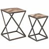 Peyton Lane Metal Wood Table Set Of 2 Home 2 Peyton Lane Metal Wood Table Set Of 2 Home -Shop Style Sales 3050550563 RLLD 1