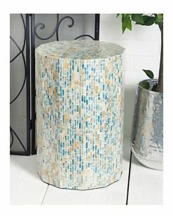 Peyton Lane Wood Blu Inlay Accent Table Home -Shop Style Sales 3050552551 RLLD 2