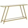 Abraham + Ivy Yair Brass Finish Console Table Home -Shop Style Sales 3050552799 RLLD 1