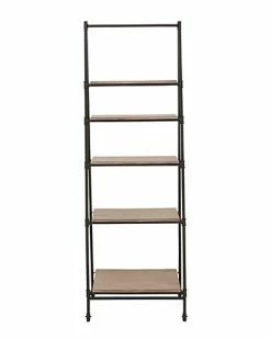 Peyton Lane Metal Wood Shelf Stand Home